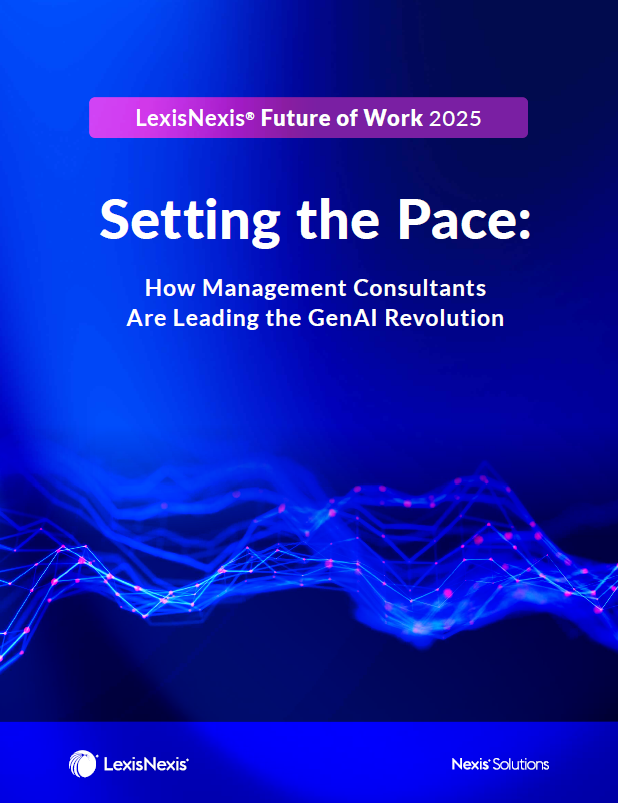 Cover of the LexisNexis management consulting trend report