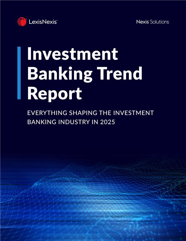 LexisNexis Investment Banking Trend Report cover